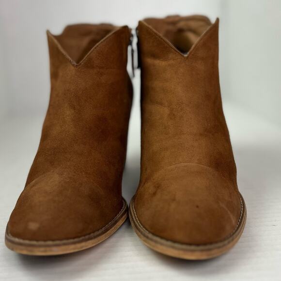 SUSINA Ankle Boots Women's Size 10M Brown Stevie Lea Cap Toe Western Boho - Picture 11 of 15